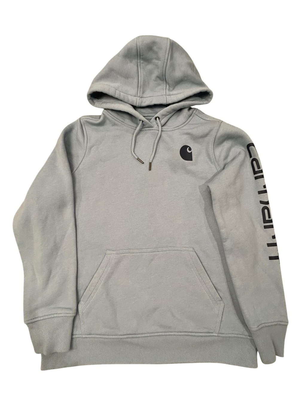 Carhartt Hoodie Sweatshirt Relaxed Fit Light Blue Youth L (12-14) Casual